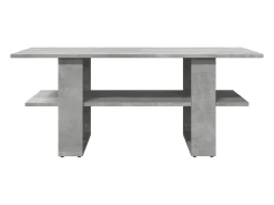 Mesa de centro madera de ingeniería gris hormigón 102x55x42 cm