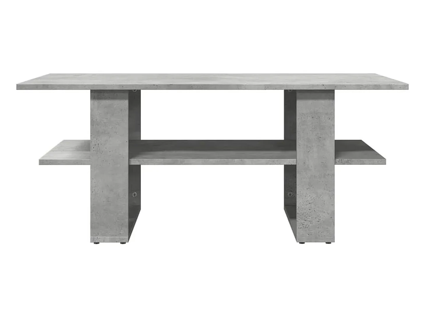 Mesa de centro madera de ingeniería gris hormigón 102x55x42 cm