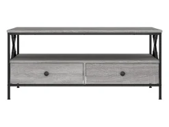 Mesa de centro madera de ingeniería gris Sonoma 100x51x45 cm