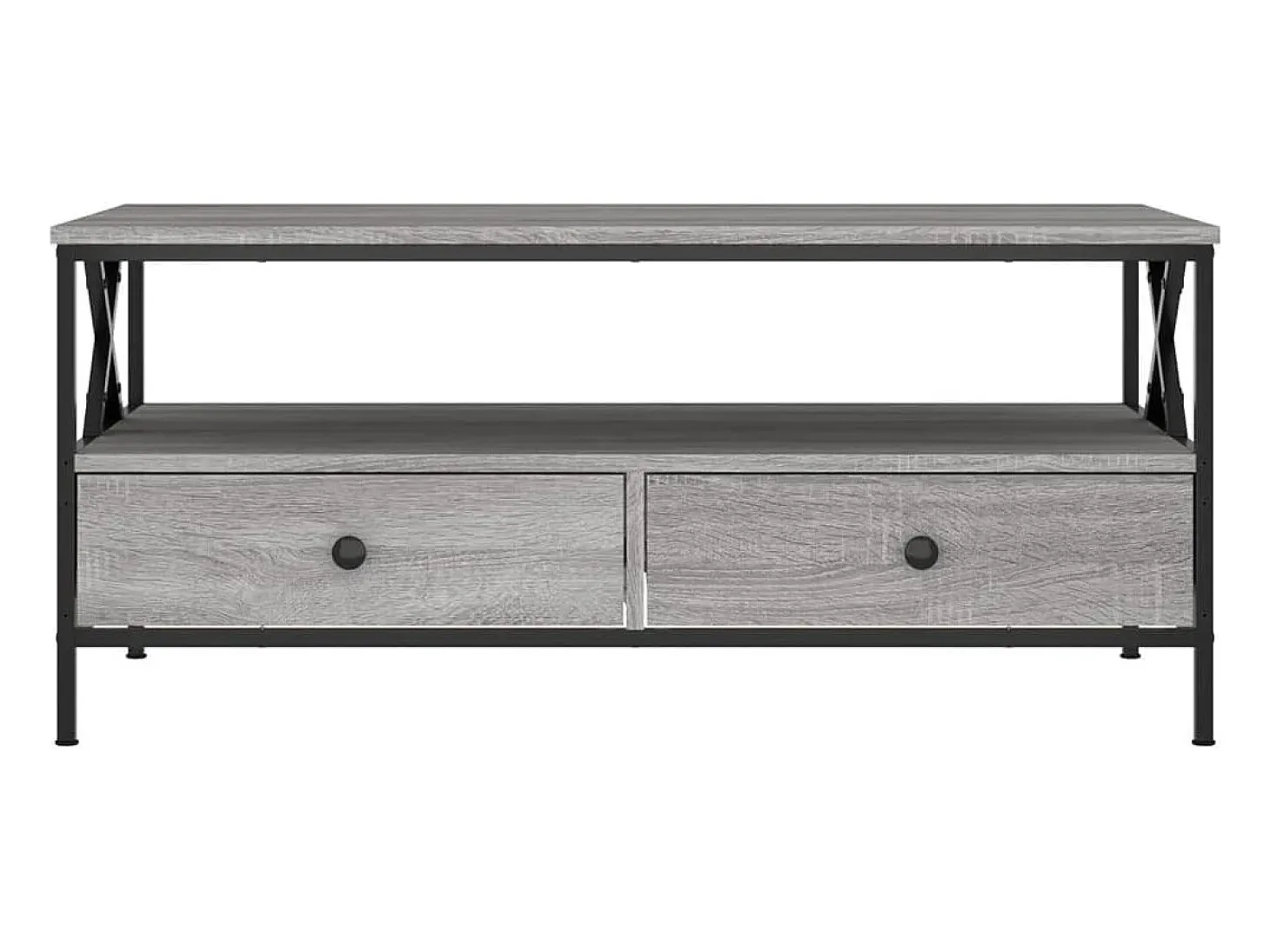 Mesa de centro madera de ingeniería gris Sonoma 100x51x45 cm