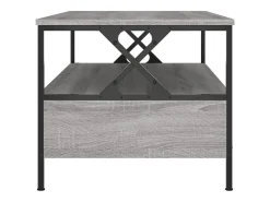 Mesa de centro madera de ingeniería gris Sonoma 100x51x45 cm