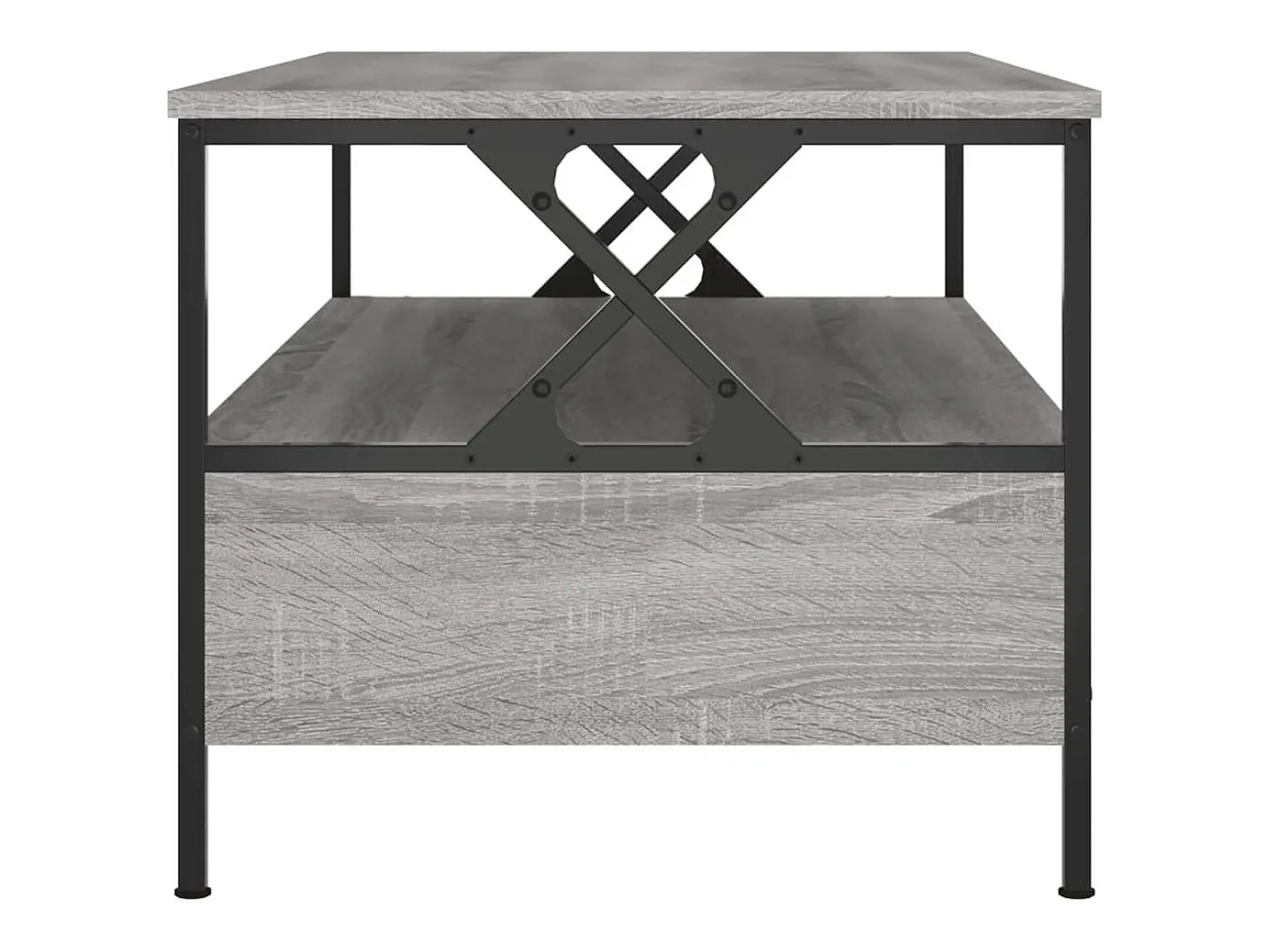 Mesa de centro madera de ingeniería gris Sonoma 100x51x45 cm