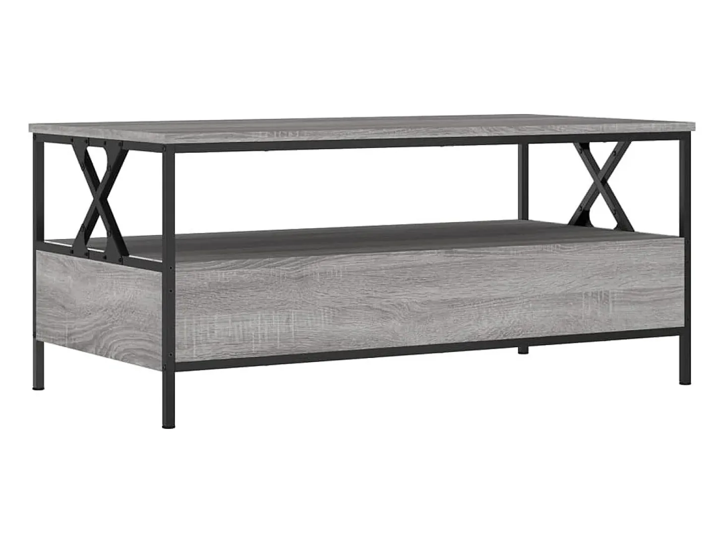 Mesa de centro madera de ingeniería gris Sonoma 100x51x45 cm