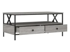 Mesa de centro madera de ingeniería gris Sonoma 100x51x45 cm