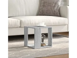 Mesa de centro madera de ingeniería gris Sonoma 32x32x30 cm