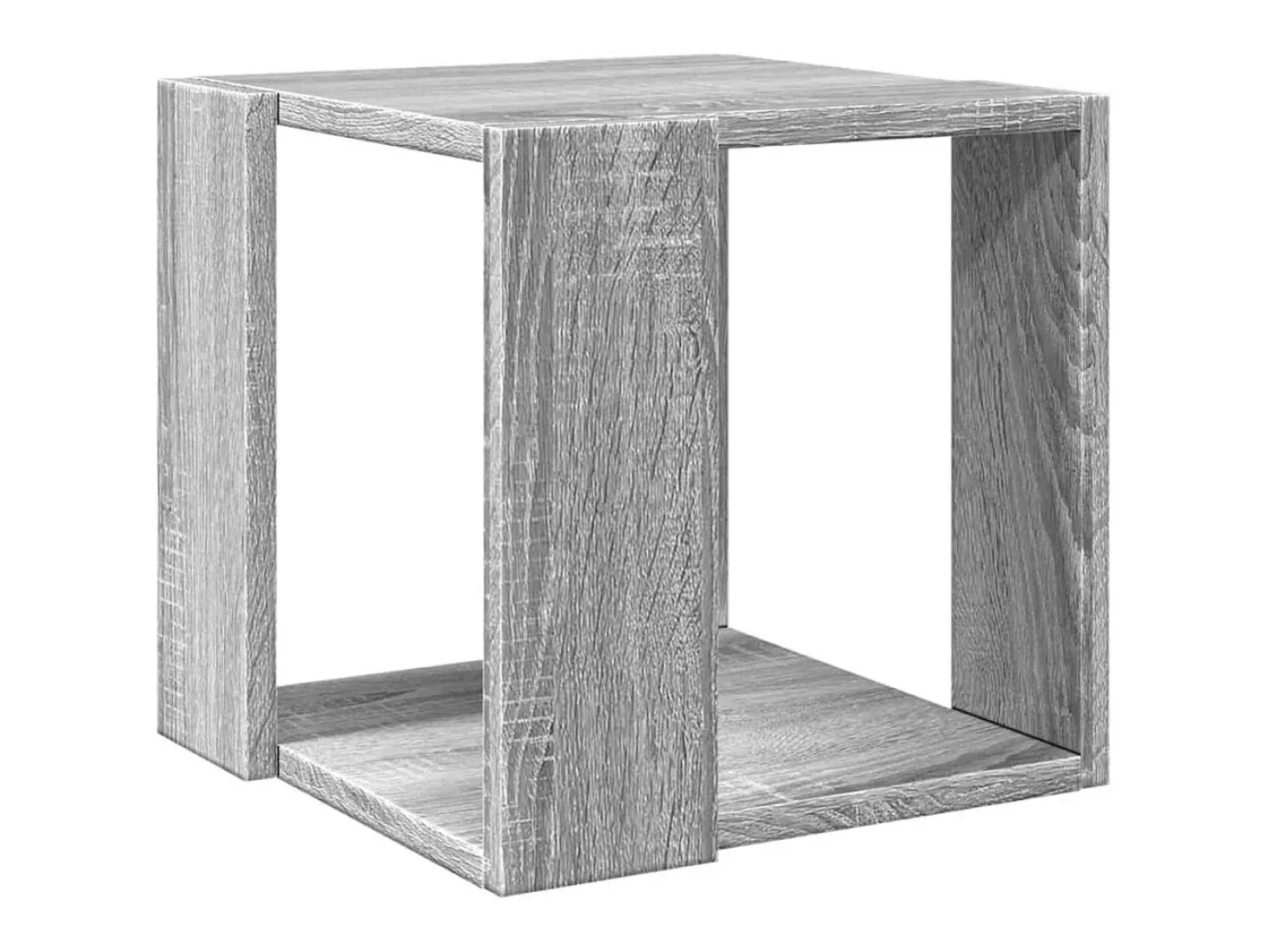 Mesa de centro madera de ingeniería gris Sonoma 32x32x30 cm