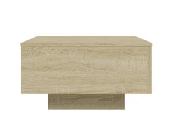 Mesa de centro madera de ingeniería roble Sonoma 55x55x31 cm