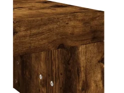 Mesa de centro madera de ingeniería roble ahumado 102x50x36 cm
