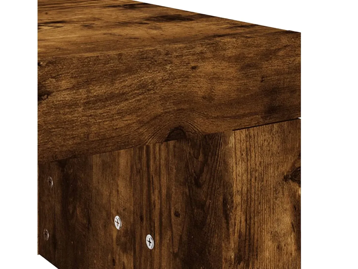 Mesa de centro madera de ingeniería roble ahumado 102x50x36 cm