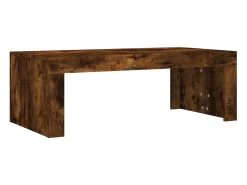 Mesa de centro madera de ingeniería roble ahumado 102x50x36 cm