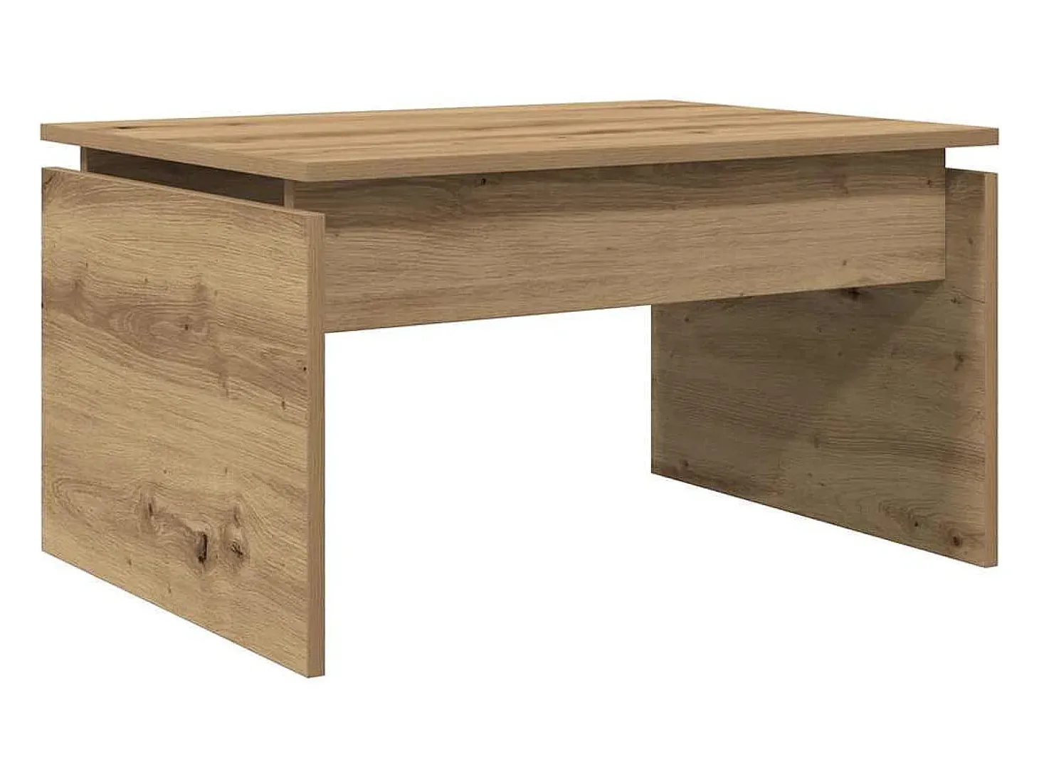 Mesa de centro madera de ingeniería roble artisan 68x50x38 cm