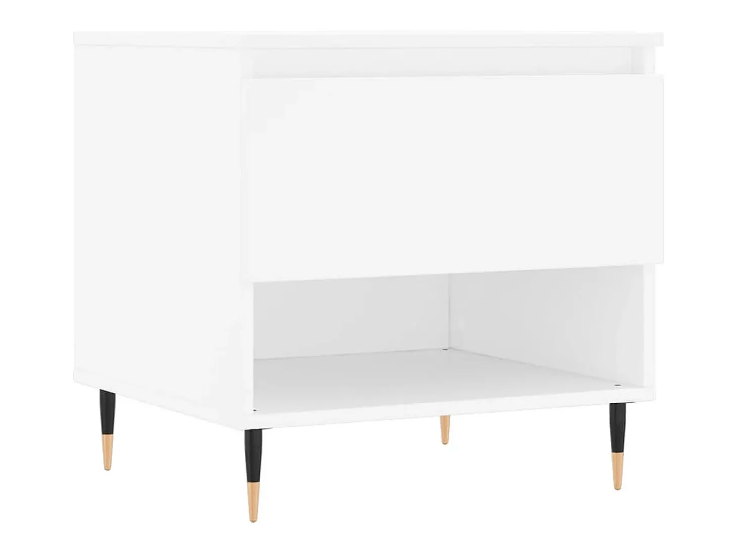 Mesa de centro madera de ingeniería blanco 50x46x50 cm