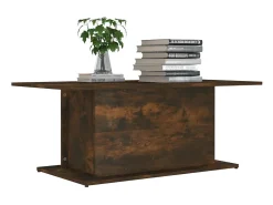 Mesa de centro madera de ingeniería roble ahumado 102x55,5x40cm