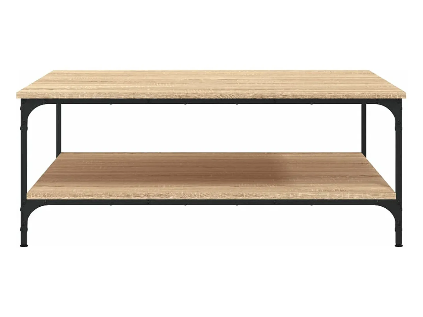 Mesa de centro madera de ingeniería roble Sonoma 100x100x40 cm