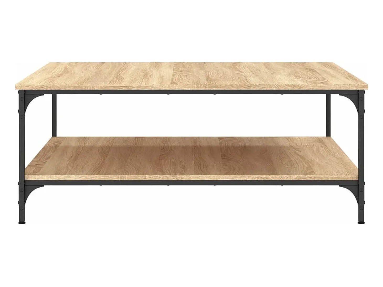 Mesa de centro madera de ingeniería roble Sonoma 100x100x40 cm