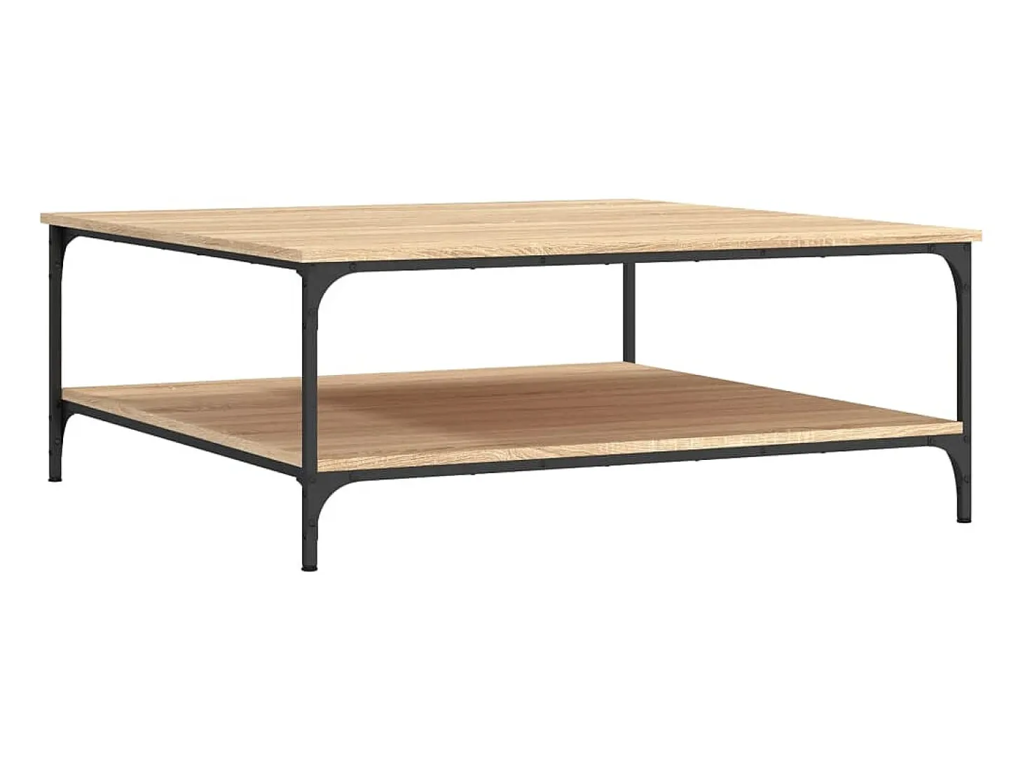 Mesa de centro madera de ingeniería roble Sonoma 100x100x40 cm