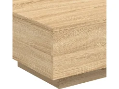 Mesa de centro madera de ingeniería roble Sonoma 55x55x31 cm
