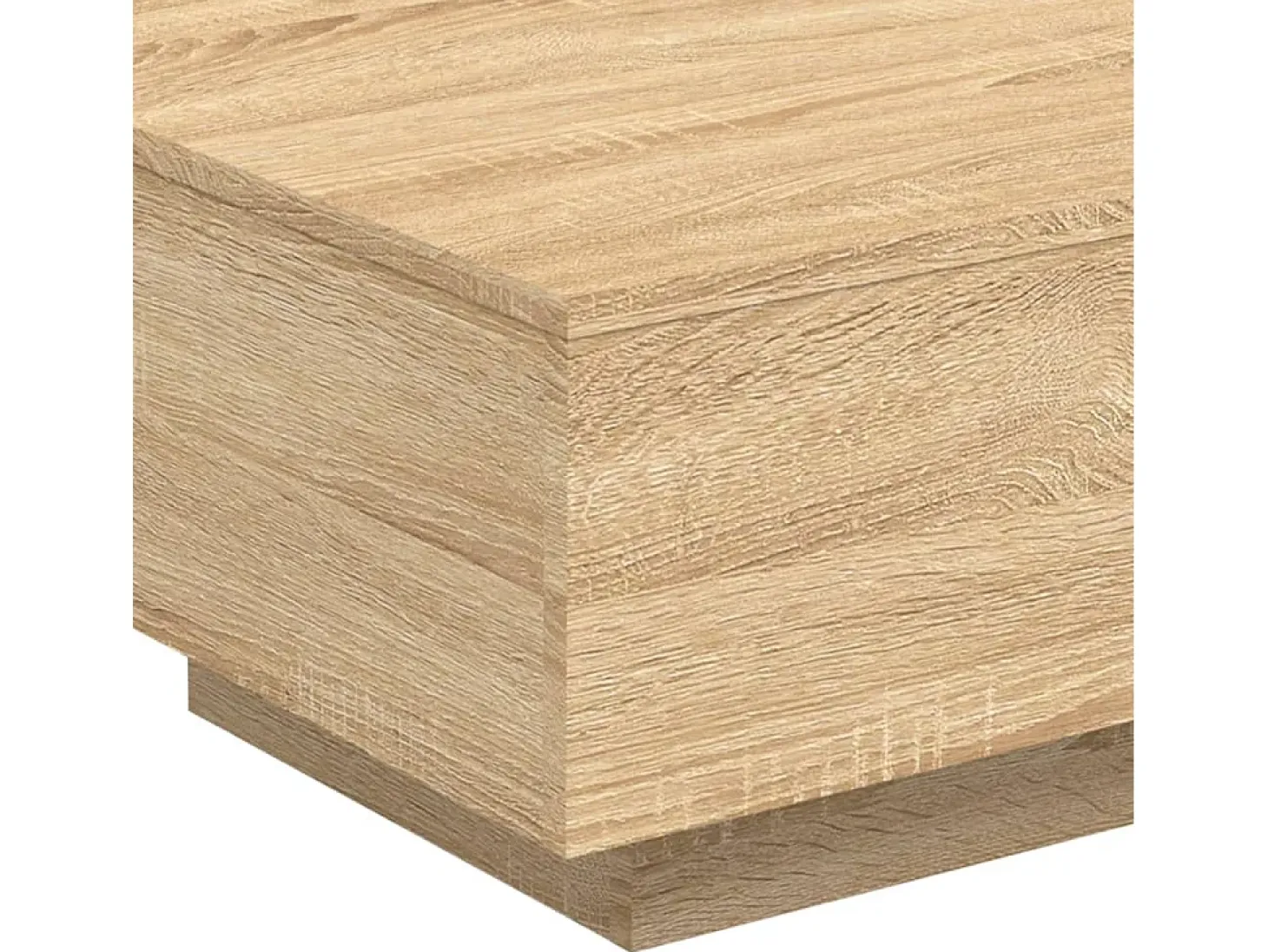 Mesa de centro madera de ingeniería roble Sonoma 55x55x31 cm