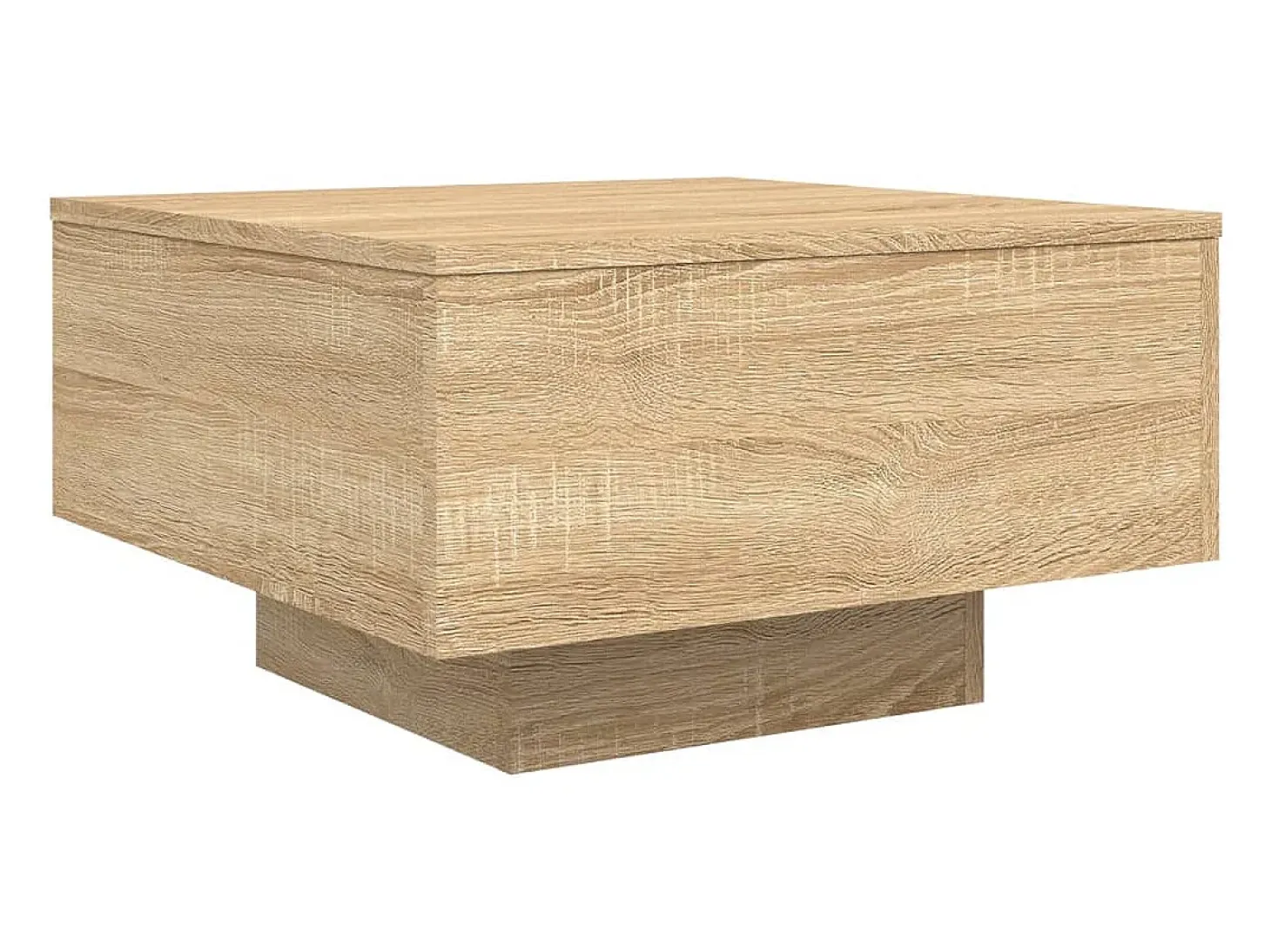 Mesa de centro madera de ingeniería roble Sonoma 55x55x31 cm
