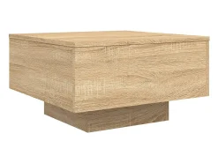 Mesa de centro madera de ingeniería roble Sonoma 55x55x31 cm