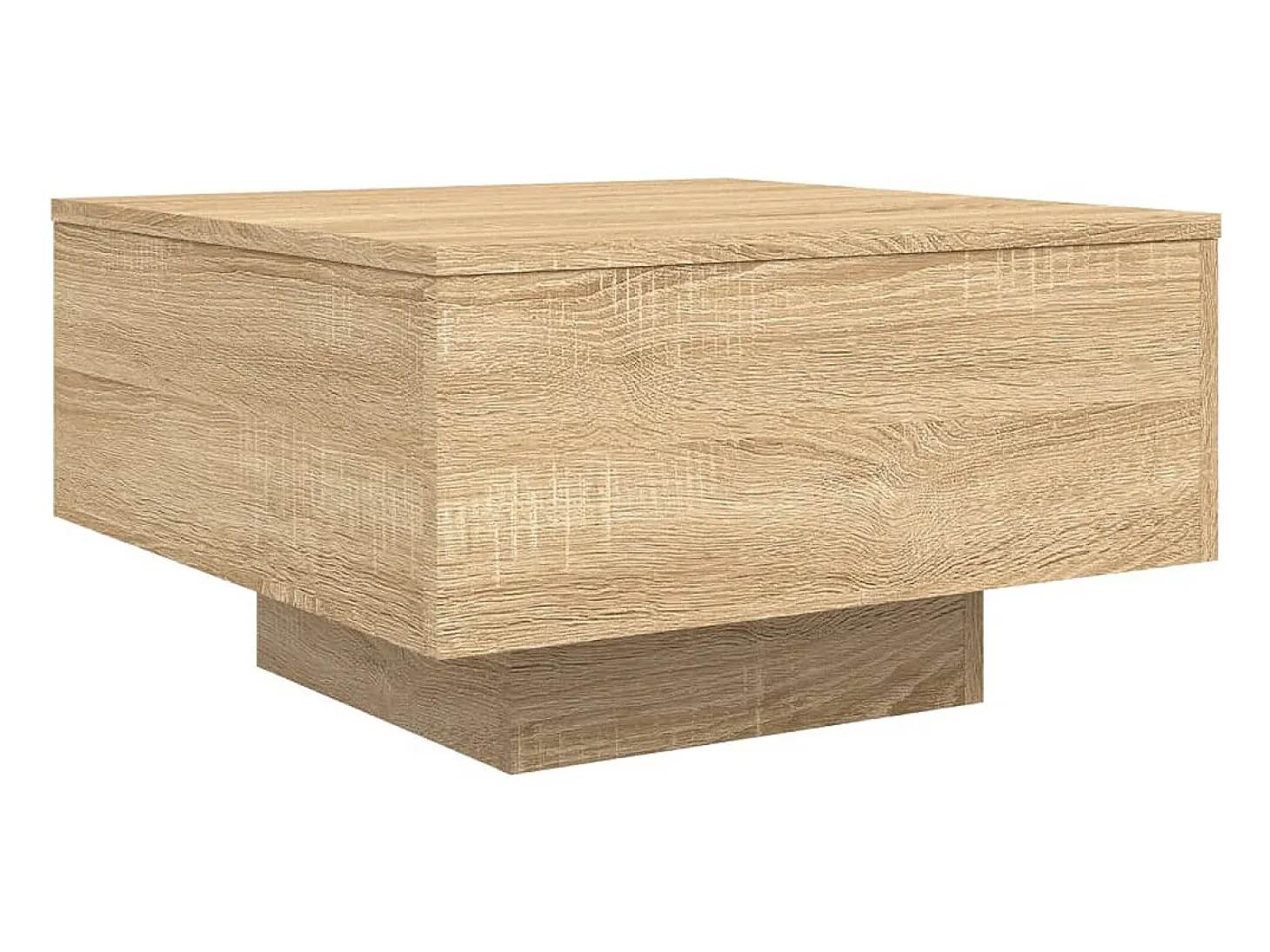 Mesa de centro madera de ingeniería roble Sonoma 55x55x31 cm