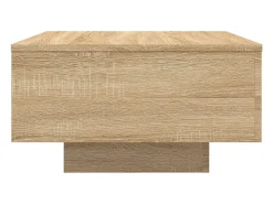 Mesa de centro madera de ingeniería roble Sonoma 55x55x31 cm