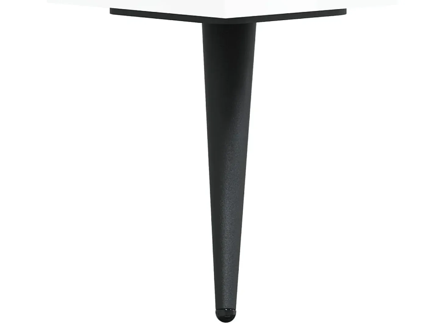 Mesa de centro madera de ingeniería brillo blanco 50x50x40 cm