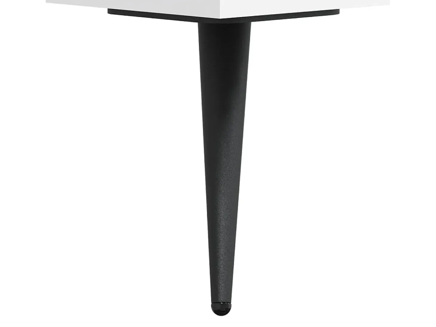 Mesa de centro madera de ingeniería blanca 50x50x40 cm