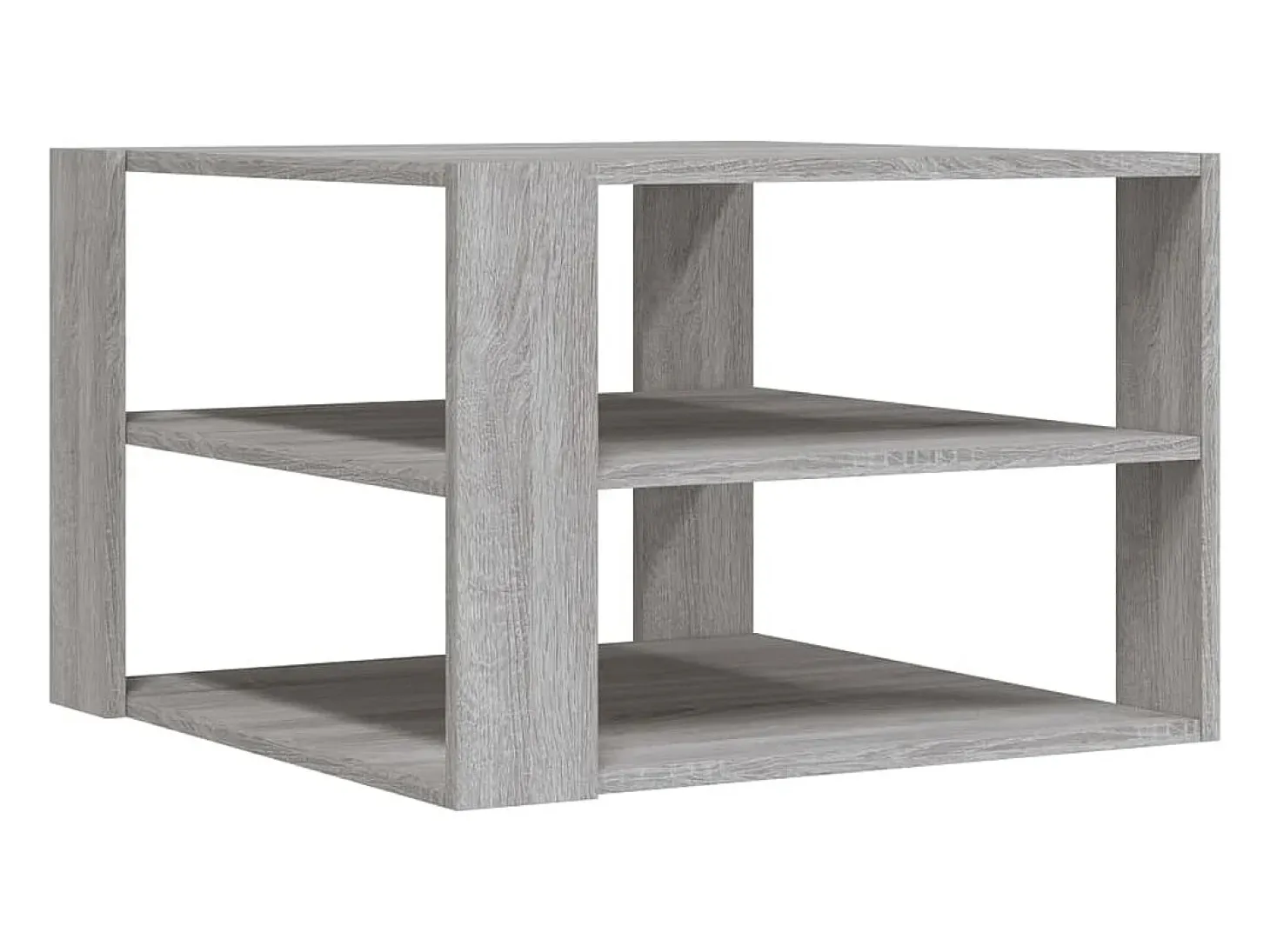 Mesa de centro madera de ingeniería gris Sonoma 59,5x59,5x40 cm
