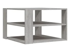 Mesa de centro madera de ingeniería gris Sonoma 59,5x59,5x40 cm