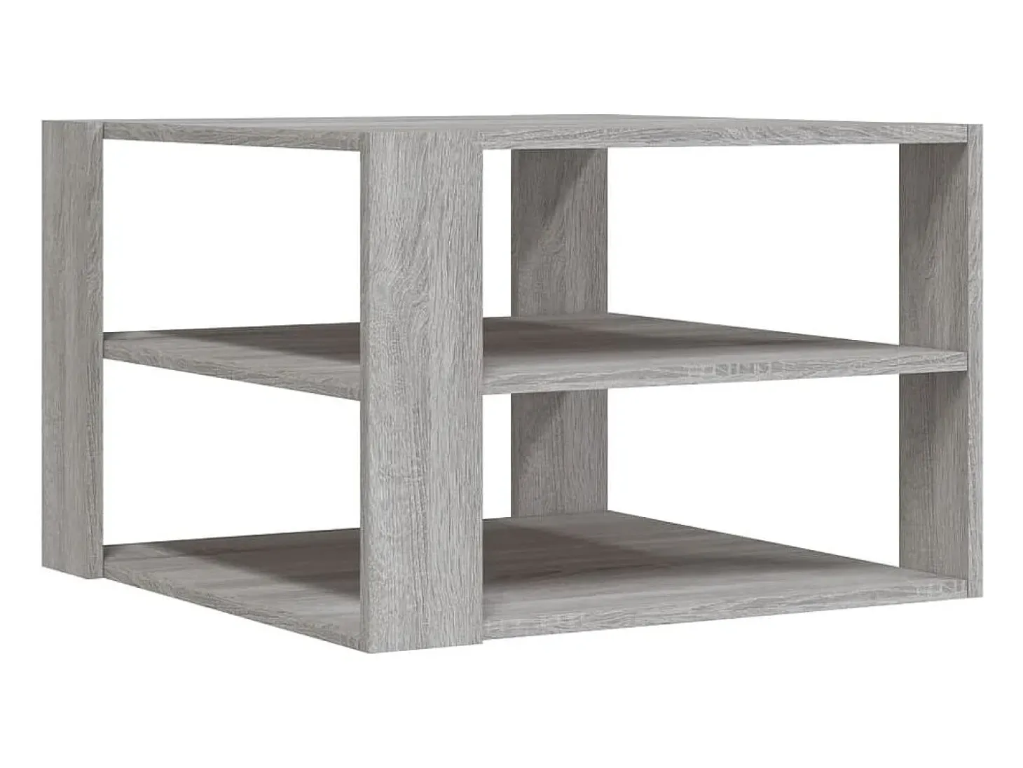 Mesa de centro madera de ingeniería gris Sonoma 59,5x59,5x40 cm