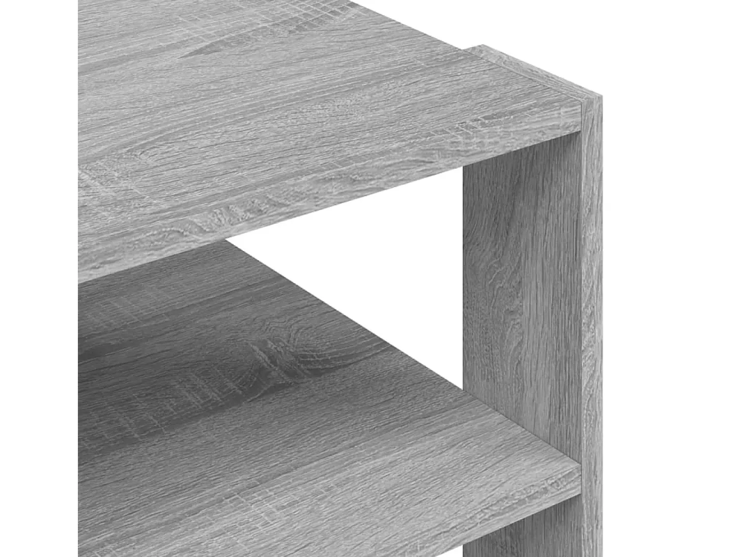 Mesa de centro madera de ingeniería gris Sonoma 59,5x59,5x40 cm