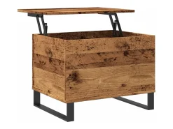 Mesa de centro madera de ingeniería envejecida 60x44,5x45 cm
