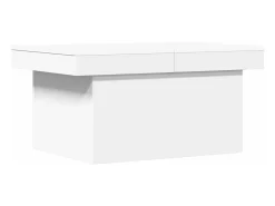 Mesa de centro madera de ingeniería blanco 100x55x40 cm