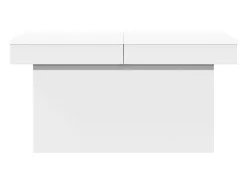 Mesa de centro madera de ingeniería blanco 100x55x40 cm