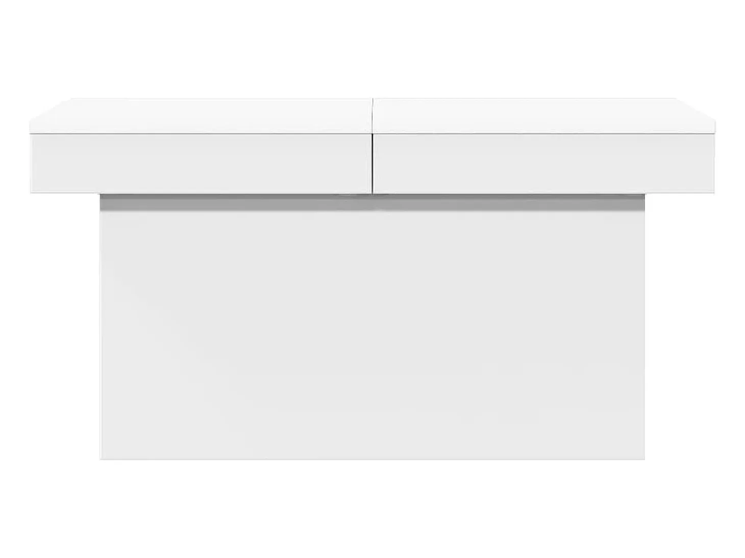 Mesa de centro madera de ingeniería blanco 100x55x40 cm