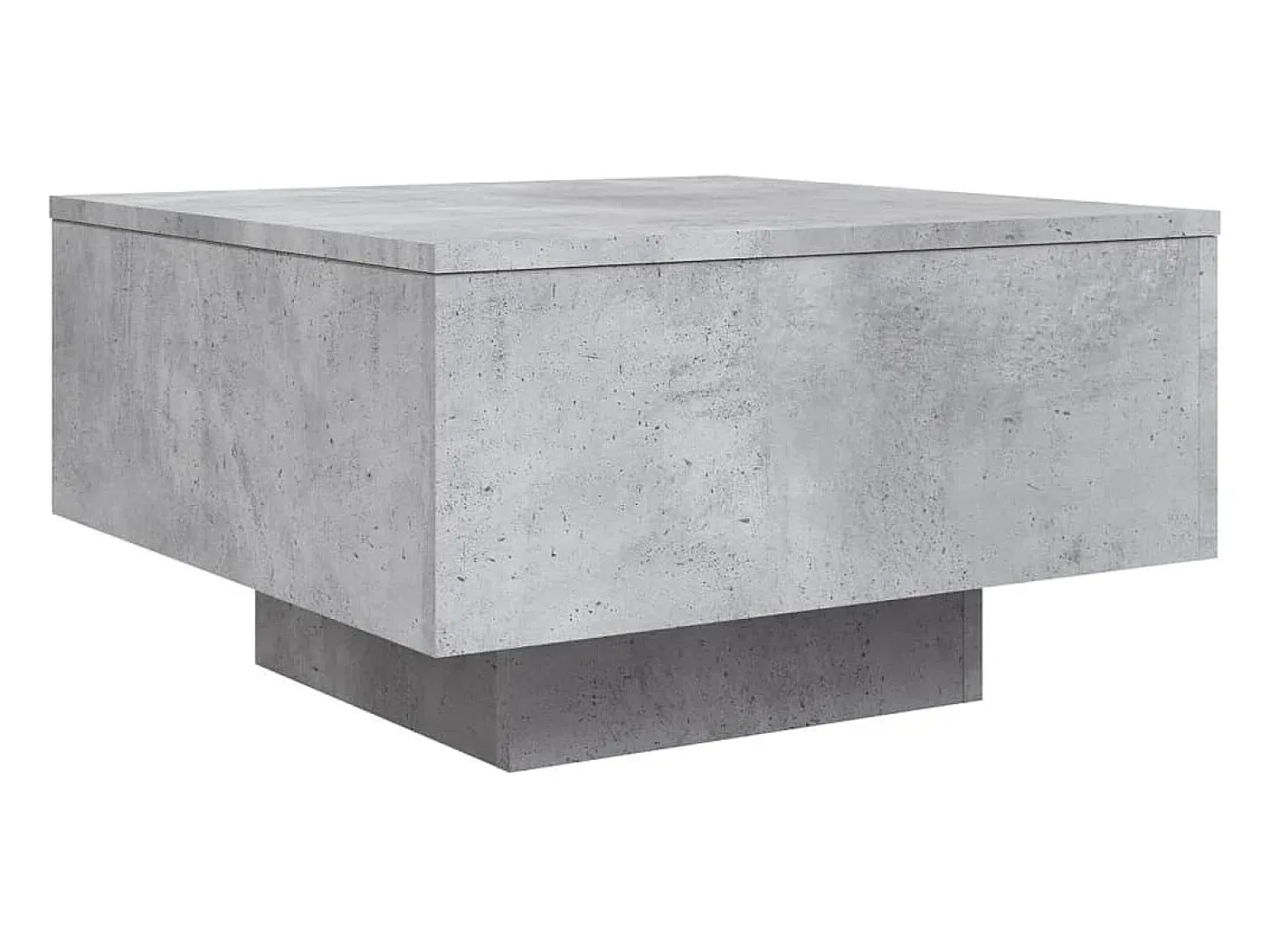 Mesa de centro madera de ingeniería gris hormigón 55x55x31 cm