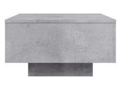 Mesa de centro madera de ingeniería gris hormigón 55x55x31 cm