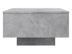 Mesa de centro madera de ingeniería gris hormigón 55x55x31 cm