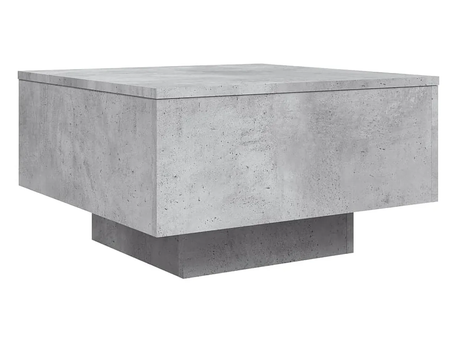 Mesa de centro madera de ingeniería gris hormigón 55x55x31 cm