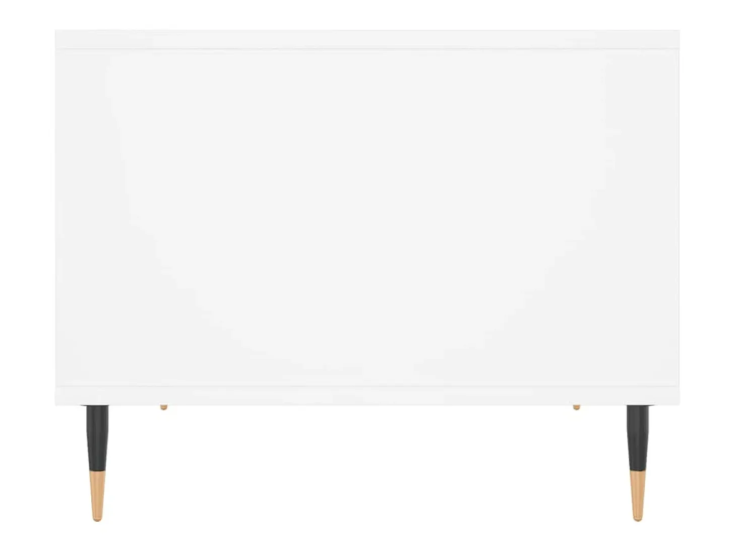 Mesa de centro madera de ingeniería blanca 60x50x40 cm