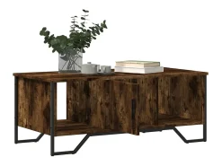 Mesa de centro madera de ingeniería roble ahumado 100x51x40 cm