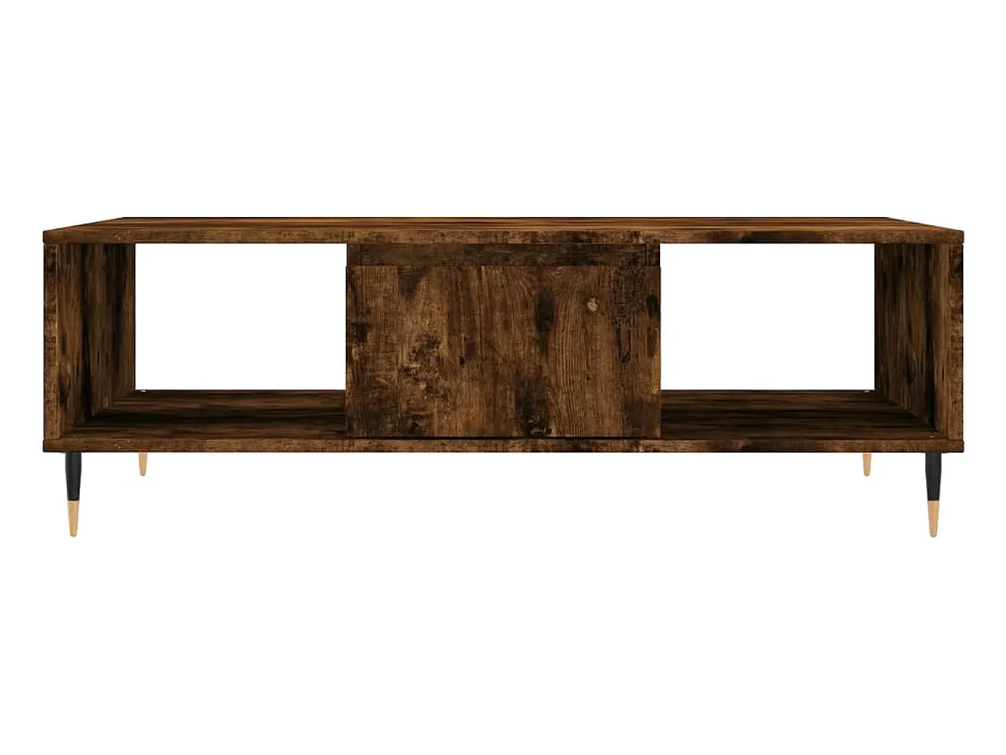 Mesa de centro madera de ingeniería roble ahumado 104x60x35 cm