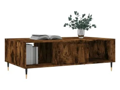Mesa de centro madera de ingeniería roble ahumado 104x60x35 cm