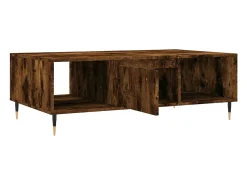 Mesa de centro madera de ingeniería roble ahumado 104x60x35 cm