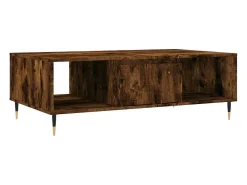 Mesa de centro madera de ingeniería roble ahumado 104x60x35 cm