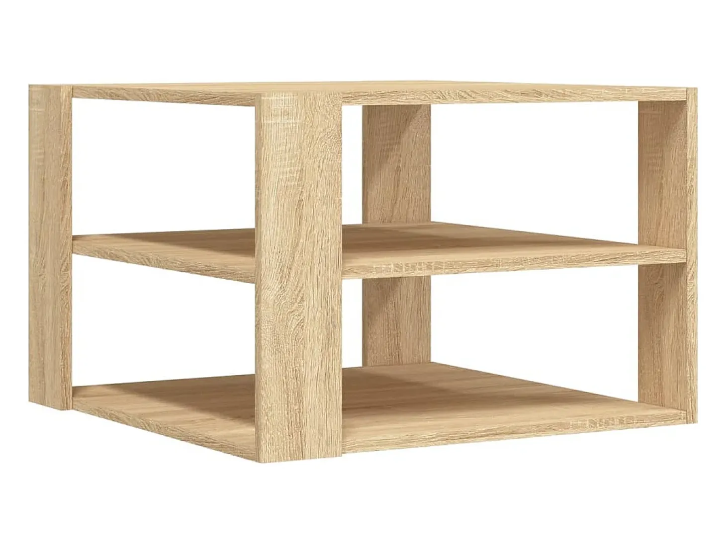 Mesa de centro madera de ingeniería roble Sonoma 58x58x40cm