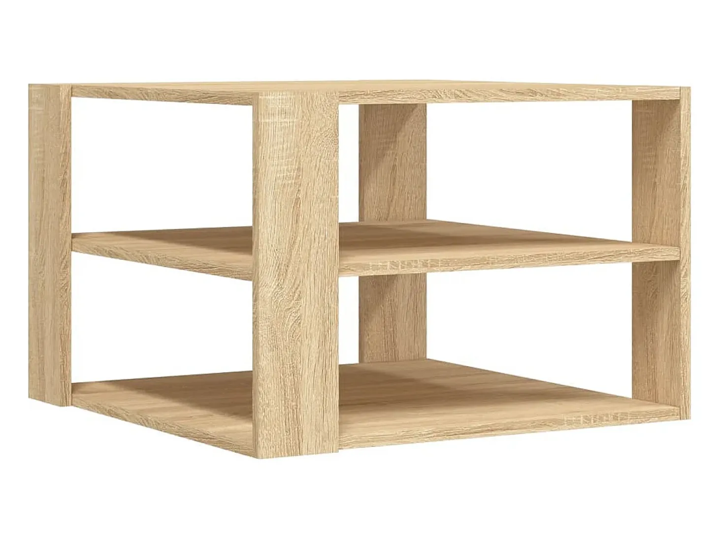 Mesa de centro madera de ingeniería roble Sonoma 58x58x40cm
