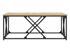 Mesa de centro madera de ingeniería roble Sonoma 100x100x40 cm