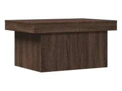 Mesa de centro madera de ingeniería marrón roble 80x55x40 cm